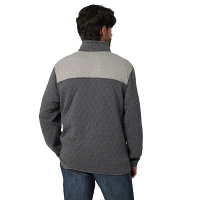 Image showing  Men's Quarter Snap Quilted Pullover