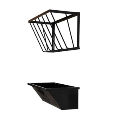 Image showing  30 lb. Steel Feed Trough and Hay Rack