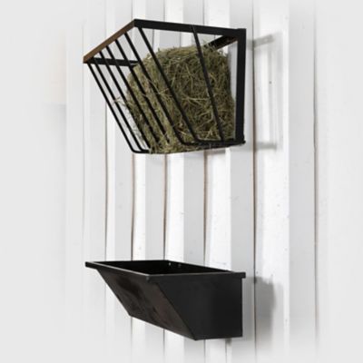 Image showing  30 lb. Steel Feed Trough and Hay Rack