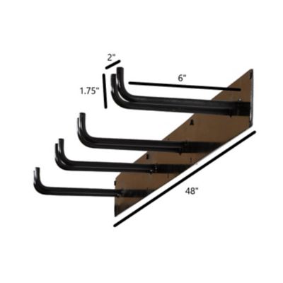 Image showing  4 Hook Rake/Shovel/Cord Rack (48 in.), S4HRSCR