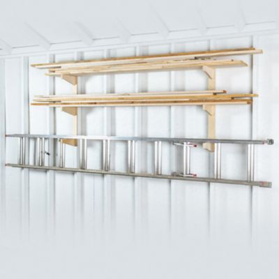 Image showing  3 Tier Lumber/Ski/Ladder Rack, Unfinished, S3LSLRU
