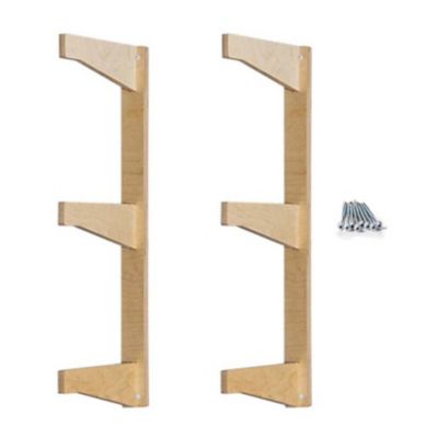 Image showing 6 th SHEDorize 3 Tier Lumber/Ski/Ladder Rack, Unfinished, S3LSLRU