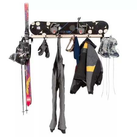 SHEDorize Ski/Snowboard Rack with 10 Hooks Unfinished (48 in.) SSSS10HU Sports & Bike Racks