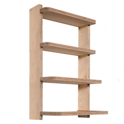 Image showing  4-Shelf Stud Shelving, 16 in., Unfinished