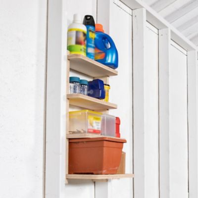 Image showing  4-Shelf Stud Shelving, 16 in., Unfinished