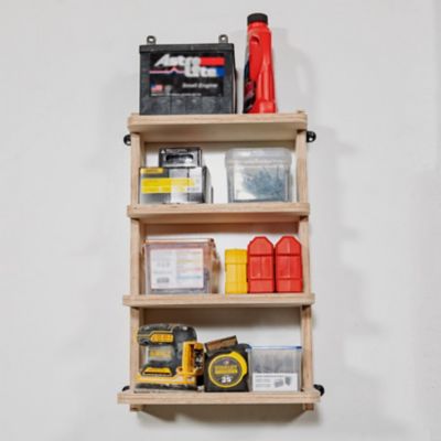 Image showing 7 th SHEDorize 4-Shelf Stud Shelving, 16 in., Unfinished