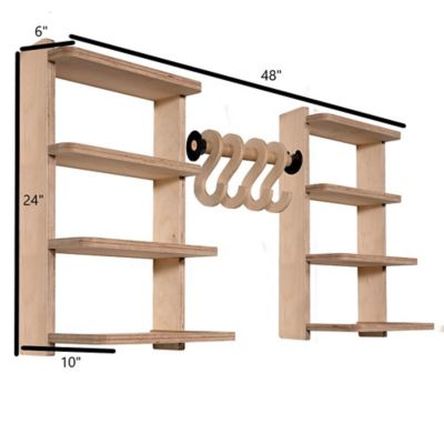 Image showing  8-Shelf Stud Shelving, 16 in., Unfinished