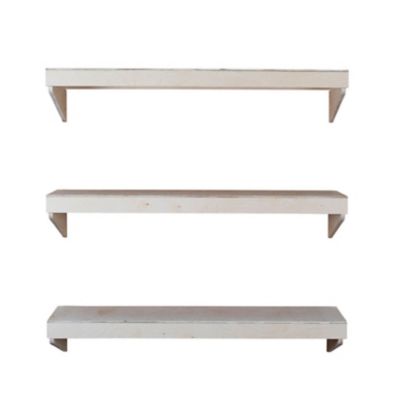 Image showing  3-Tier Wall Shelf, 12 in. x 48 in., Unfinished