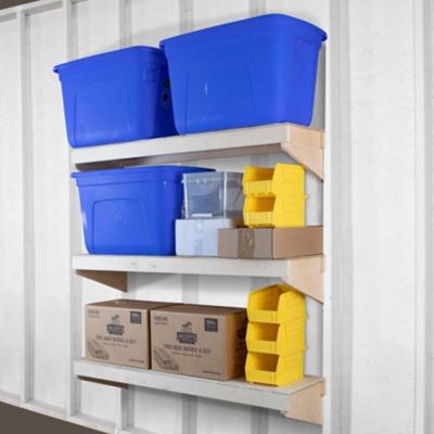 Image showing  3-Tier Wall Shelf, 12 in. x 48 in., Unfinished