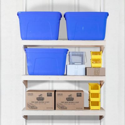 Image showing 6 th SHEDorize 3-Tier Wall Shelf, 12 in. x 48 in., Unfinished