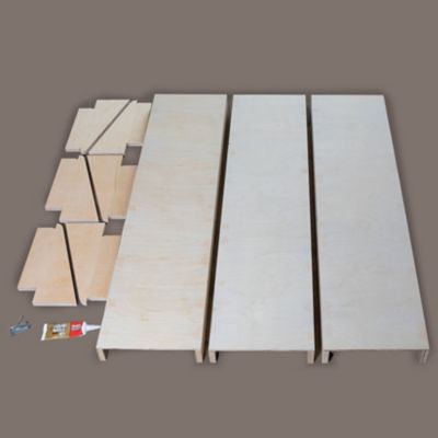 Image showing 7 th SHEDorize 3-Tier Wall Shelf, 12 in. x 48 in., Unfinished