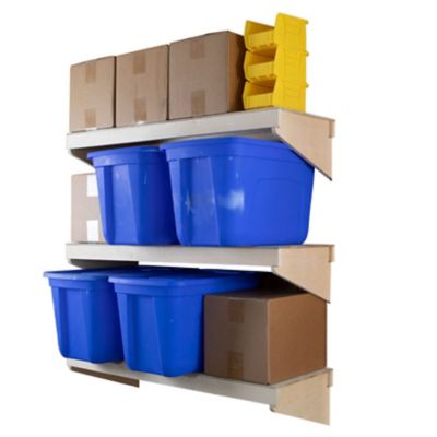 SHEDorize 3 Tier Wall Shelf, Unfinished (16 in. x 48 in.)
