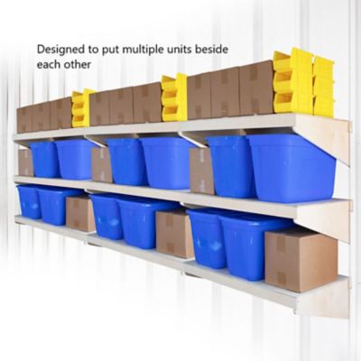 Image showing  3-Tier Wall Shelf, 24 in. x 48 in., Unfinished