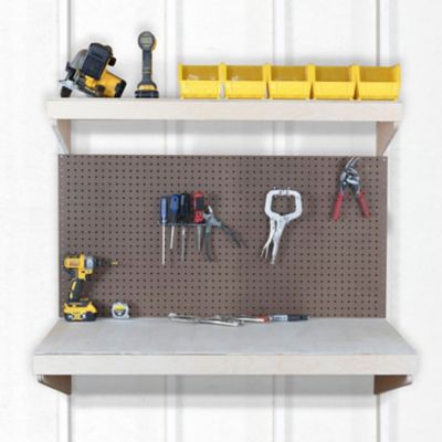 Image showing 5 th SHEDorize Workbench with Pegboard and Accessories, Unfinished (24 in. x 48 in.), SWPA2448U