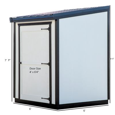 Image showing  Wall Hugger Storage Shed, 6 x 6ft., SWHSS66