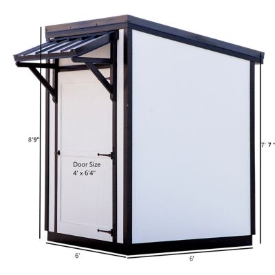 Image showing  Skillion Roof Storage Shed, 6 x 6ft., SSRSS66