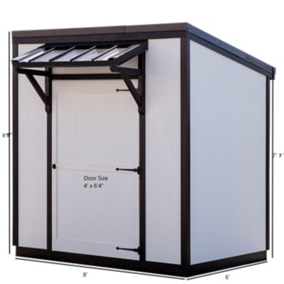 Image showing  Skillion Roof Storage Shed, 6 x 8ft., SSRSS68
