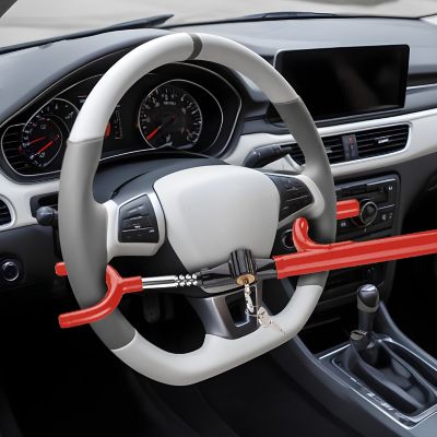 Image showing  2Hook Steel Steering Wheel Lock, SSSWL-1R