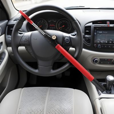 Image showing  2Hook Steel Steering Wheel Lock, SSSWL-1R