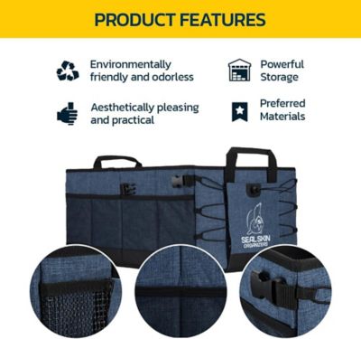 Image showing  Heavy Duty Trunk Organizer for SUV & Car, Collapsible Storage with Adjustable Sections