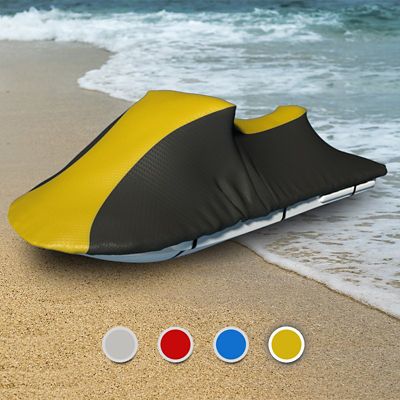 Seal Skin Covers All-Weather Jet Ski Cover for 100 in. x 100 in. Vessels, Yellow