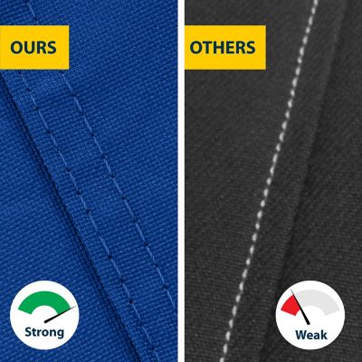 Image showing  Waterproof Trailerable Boat Cover for 100 in. x 222 in. x 98 in. Vessels, Blue