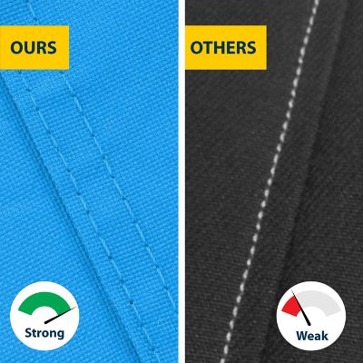 Image showing  Waterproof Trailerable Boat Cover for 100 in. x 264 in. x 106 in. Vessels, Blue, SSUB5