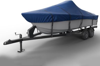 Seal Skin Covers 600D Waterproof Trailerable Boat Cover for 100 in. x 276 in. x 106 in. Center Console Boats, Navy Blue