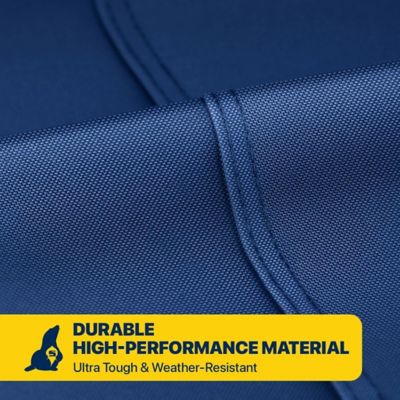 Image showing  Waterproof Whaler Boat Cover, All-Weather Outdoor Protection, Fits 14-15 L ft. x 74 W in., Blue