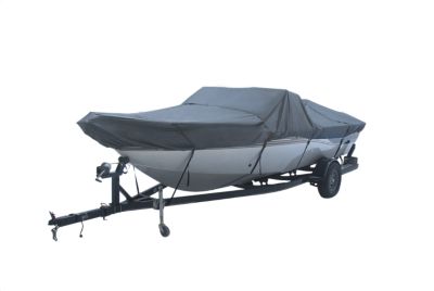 Seal Skin Covers 600D Waterproof Trailerable Boat Cover for 100 in. x 204 in. x 82 in. Whaler Boats, Gray