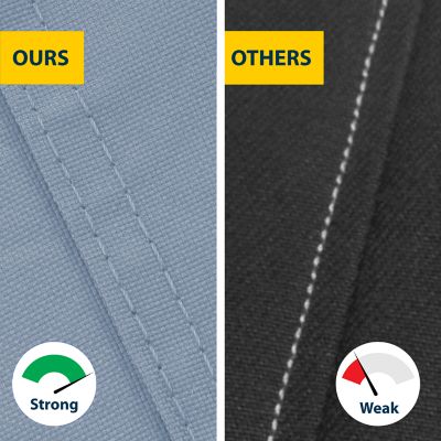 Image showing  600D Waterproof Trailerable Boat Cover for 100 in. x 204 in. x 82 in. Whaler Boats, Gray