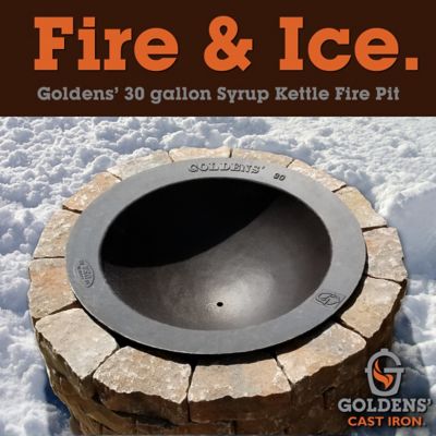 Image showing  20 gal. Cast Iron Syrup Kettle Wood-Burning Fire Pit