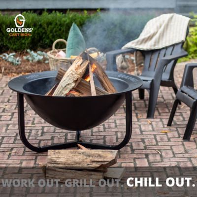 Image showing  30 gal. Cast Iron Syrup Kettle Wood-Burning Fire Pit