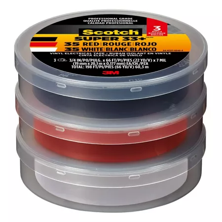 Scotch Super 33+ Vinyl Electrical Tape 7100092425 Electrical Plugs & Connectors