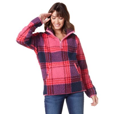 Wrangler Women's Retro 1/4-Zip Long-Sleeve Pullover