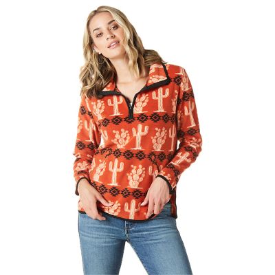 Wrangler Women's Cactus Quarter-Zip Fleece