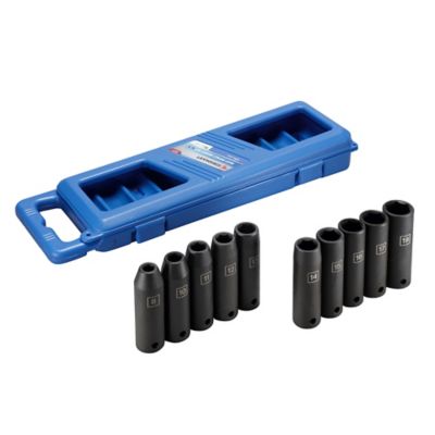 Image showing  1/2 in. Drive Metric Deep Impact Socket Set, 10 pc., KIV0053