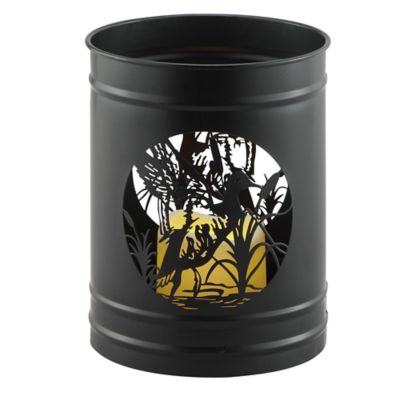 Image showing  8.25 in. Iron Candle Holder, Black