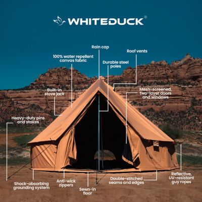 Image showing  3-Person Regatta Water-Repellent Bell Tent, Beige