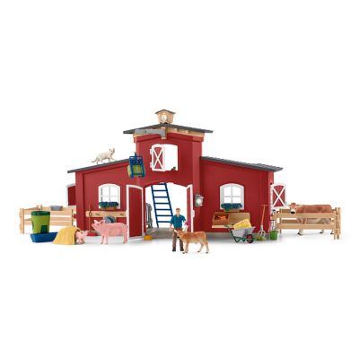 Schleich 8 pc. Red Barn Playset