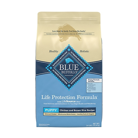 Blue Buffalo Life Protection Formula Natural Puppy Chicken and Brown Rice Flavor Dry Dog Food
