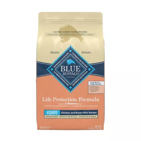 Blue Buffalo Life Protection Chicken and Brown Rice Recipe for Large Breed Puppies Dry Dog Food 34 lb Bag Dry Dog Food