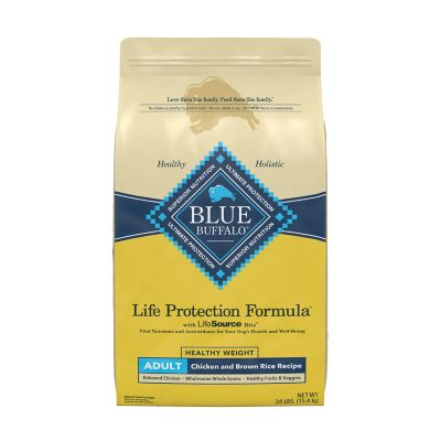 Blue Buffalo Life Protection Formula Natural Adult Healthy Weight Dry Dog Food, Chicken and Brown Rice only dog food any of my babies eat