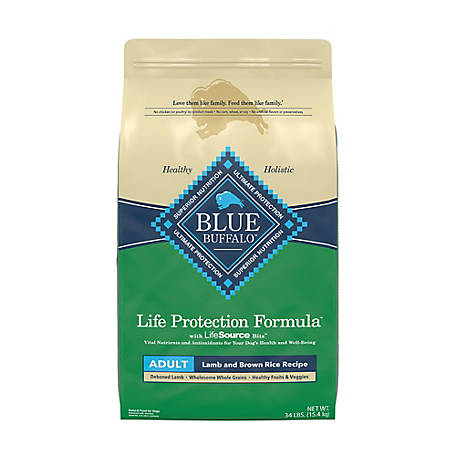 Blue Buffalo Life Protection Formula Natural Adult Dry Dog Food, Lamb and Brown Rice