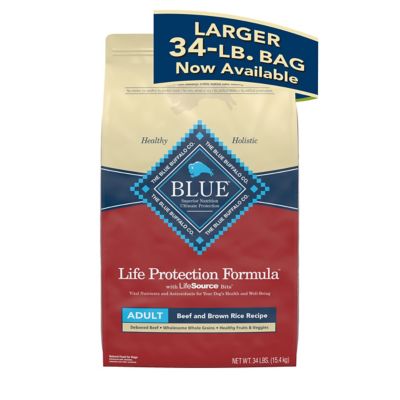 Blue Buffalo Life Protection Formula Natural Adult Dry Dog Food, Beef and Brown Rice