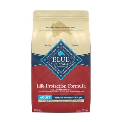 Blue Buffalo Life Protection Formula Adult Dry Dog Food, Natural Ingredients, Beef & Brown Rice Recipe