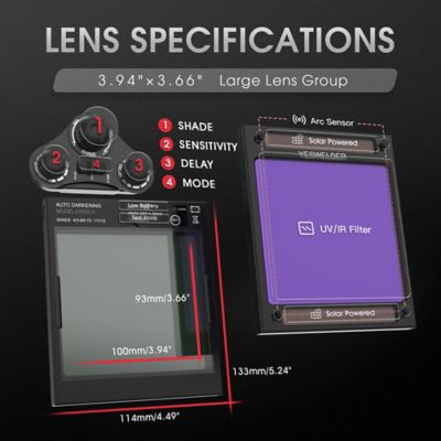 Image showing 6 th YesWelder Welding Helmet, LYG-M800H-VK