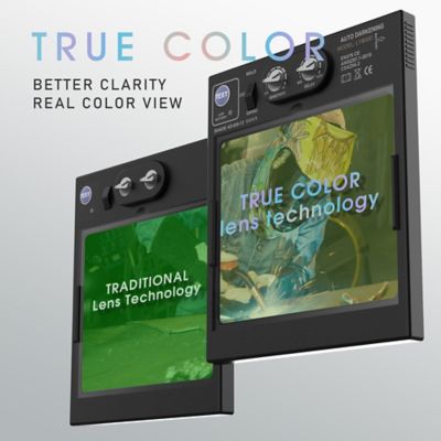 Image showing  3.27 in. x 3.93 in. 5-9/9-13 Shade Welding Helmet, LYG-Q800D