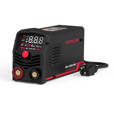 YesWelder 125Amp Hot Start, Arc Force, Digital Display, Stick / Lift TIG 2-in-1, Portable Stick Welder, ARC-125DS PRO