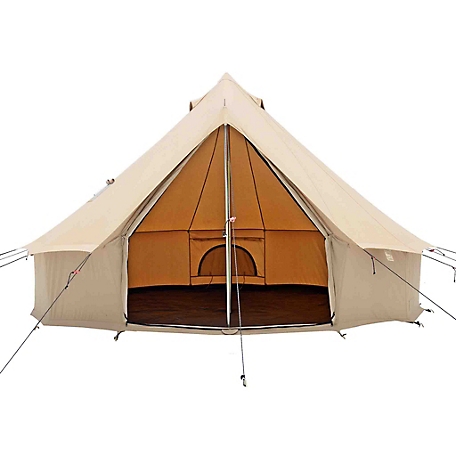 White Duck 13 ft. Regatta Bell Tent (Fire & Water Repellent, Sandstone)
